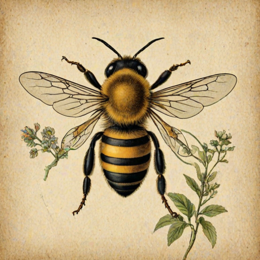 free vintage bee printables