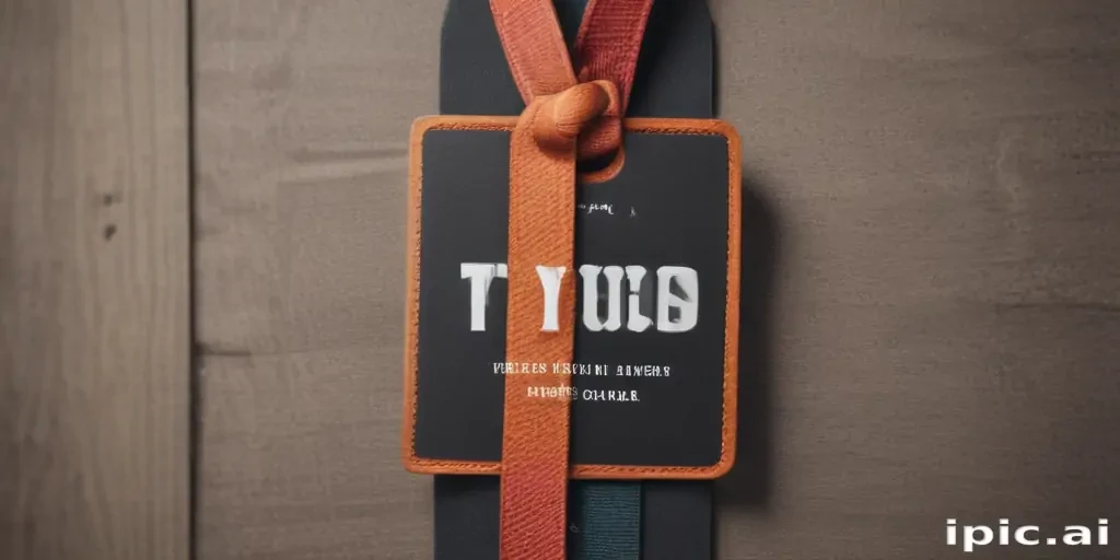 clothing tag mockup