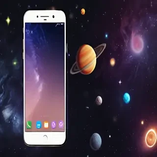 space background phone