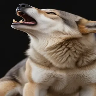 wolf howl png