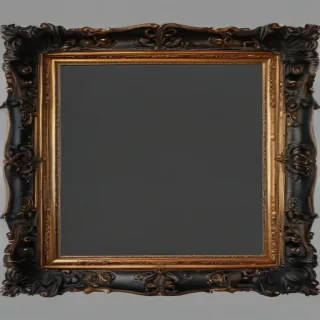 black picture frame png