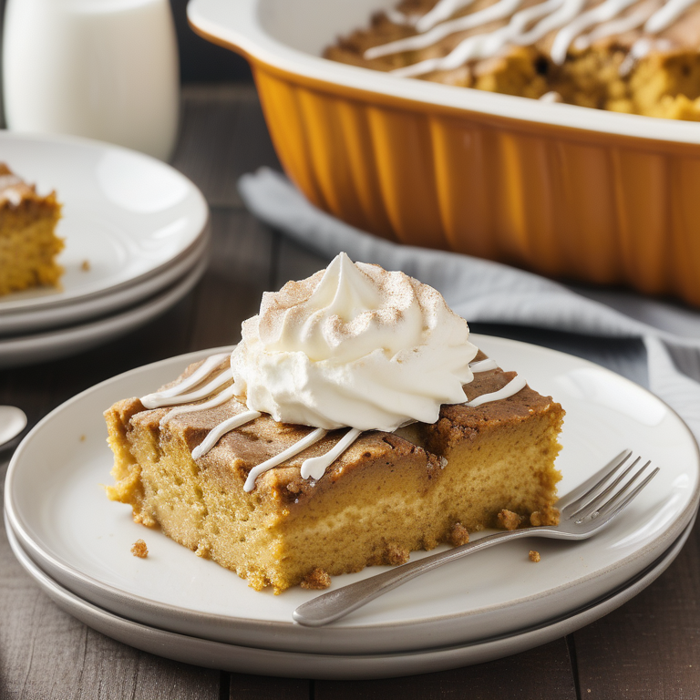 pumpkin dump cake with cream cheese