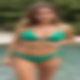 lizzy green bikini