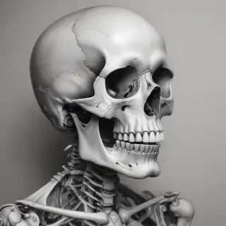 creative skeleton drawings