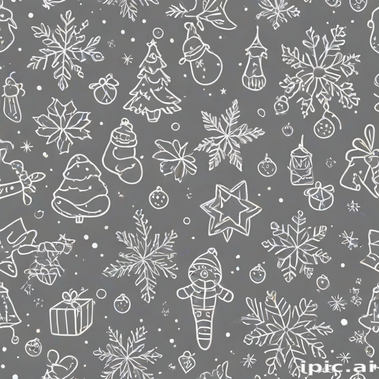 christmas outline