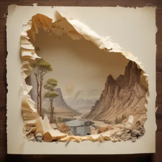 torn paper transparent