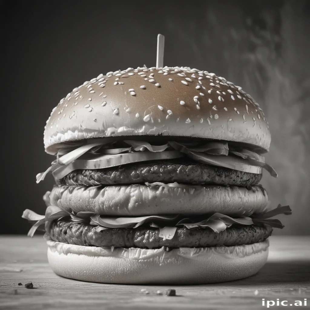 burger clipart black and white
