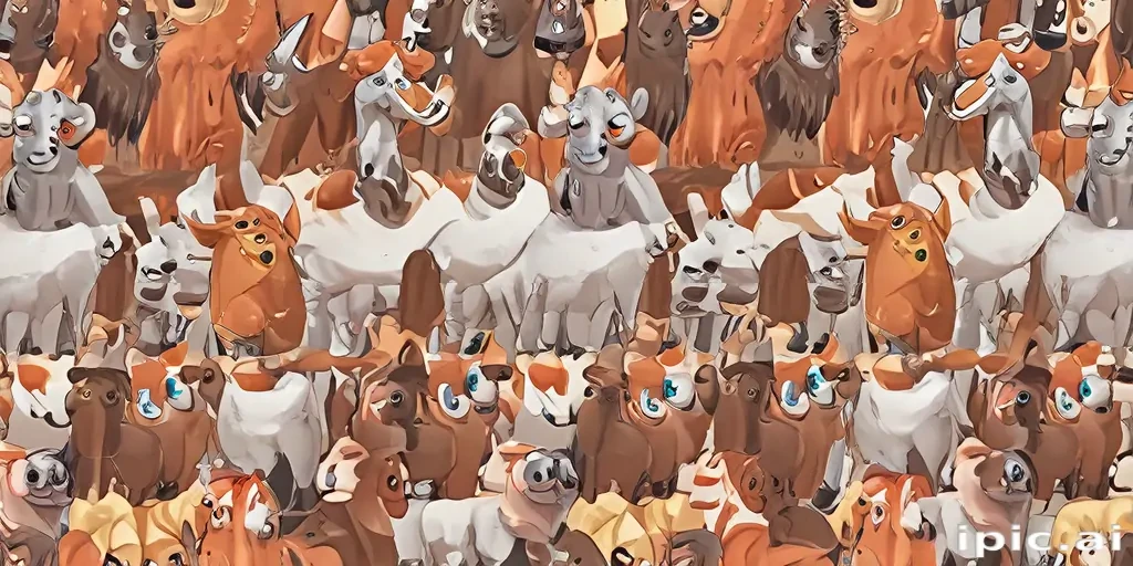 cartoon horses