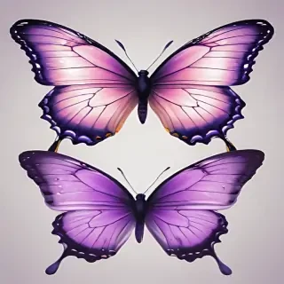 purple butterfly clipart