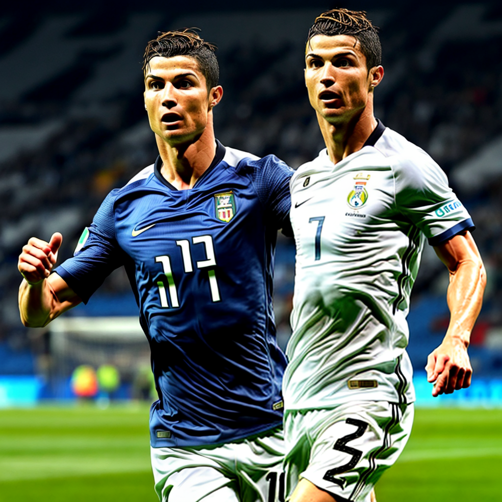El Ronado Rio Cristiano Ronaldo with the shirt of the Rio team Vasco da Gama