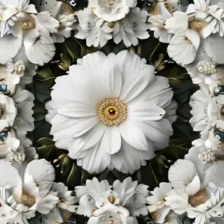 white flowers png transparent