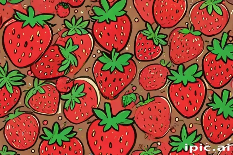 cute strawberry background