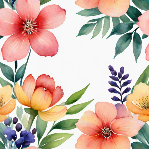 watercolor flowers png