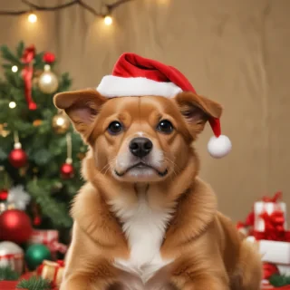 christmas wallpaper dog