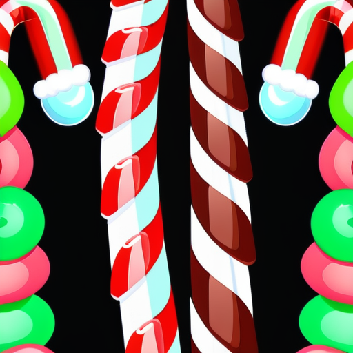 candy cane pictures to color