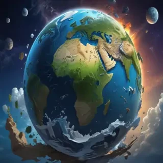 cartoon picture of planet earth