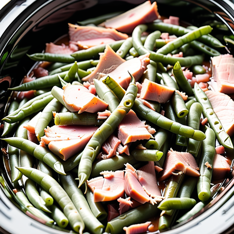 crockpot ham and green beans