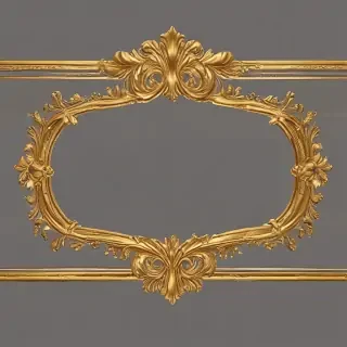gold border transparent