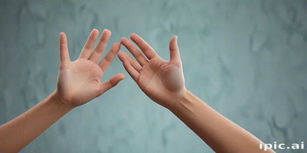 hands reaching