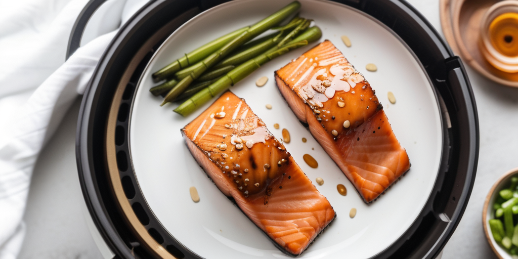 honey sriracha salmon air fryer