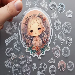 transparent cute stickers