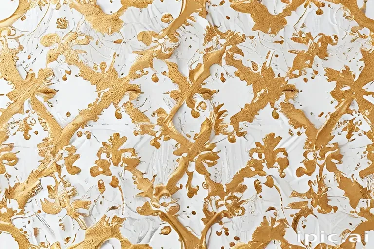 gold and white background
