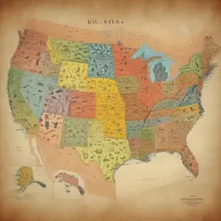 map of usa states