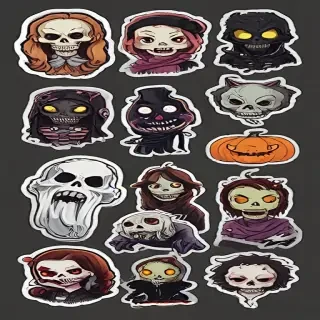 halloween stickers png
