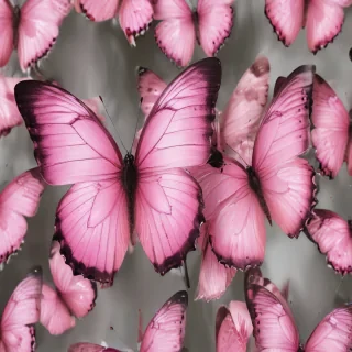 images of pink butterflies
