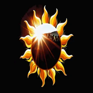 transparent sun