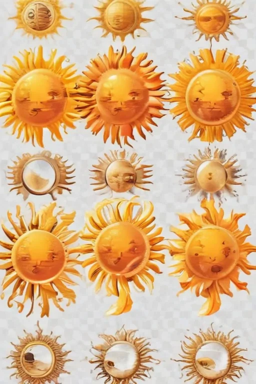 sun clip art transparent background