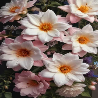 aesthetic flowers drawing