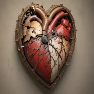 broken heart aesthetic