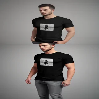 black mockup t shirt