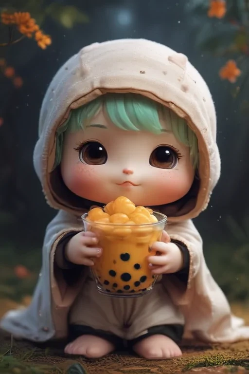cute boba backgrounds