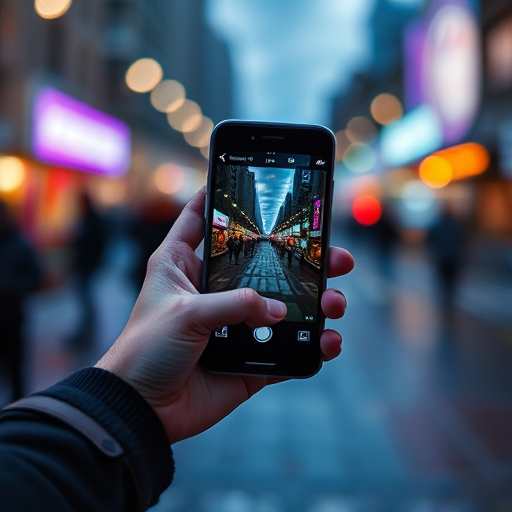 holding a phone
