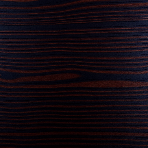 Create a high-resolution image of a smooth, dark wood texture with rich grain patterns, captured with a DSLR camera at an aperture of f/2.8, ISO 100, shutter speed of 1/50s, top-down view, using a macro lens for detailed close-up.
