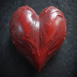 blurry heart