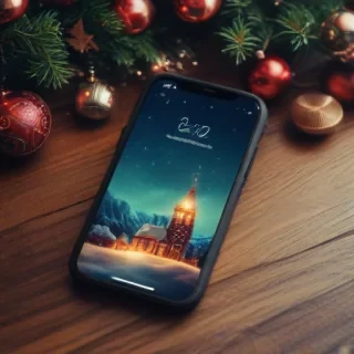 iphone christmas wallpaper aesthetic