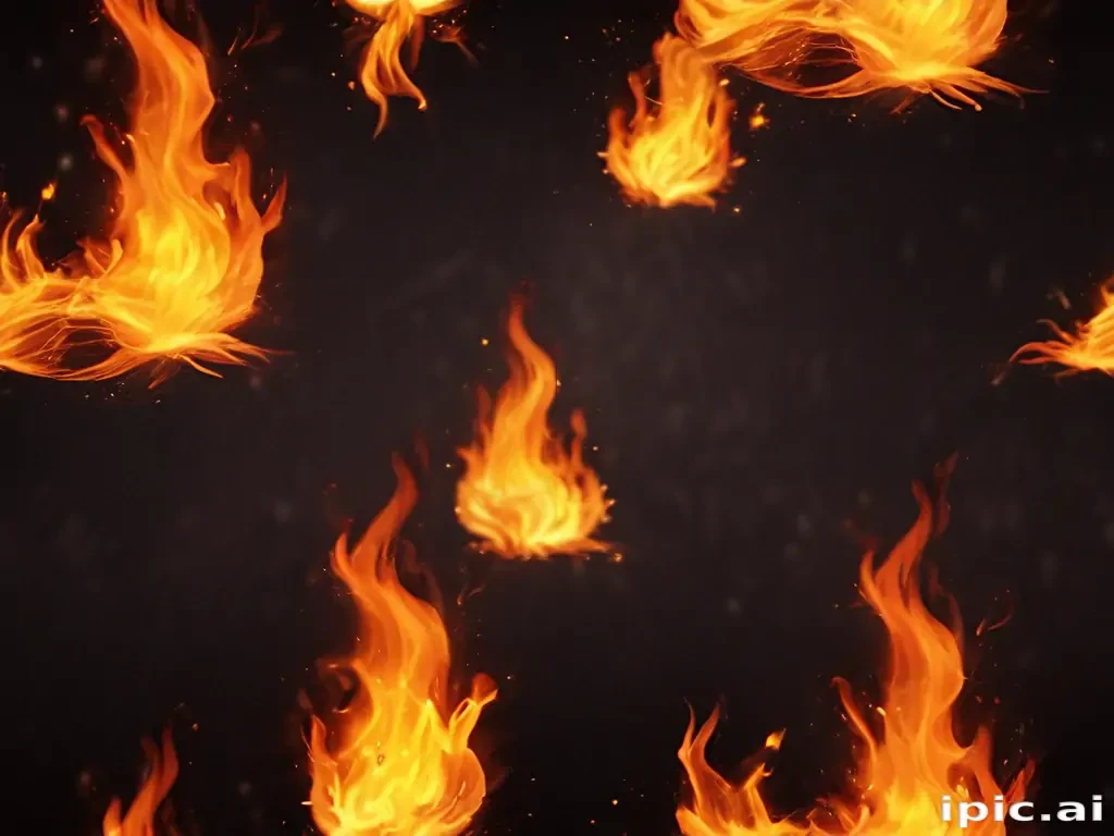 background with fire