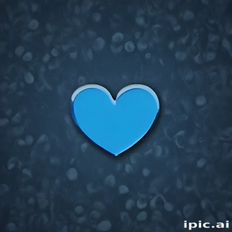blue heart wallpaper