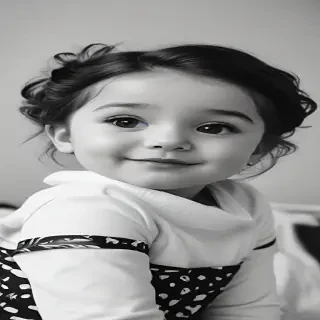 black and white cute