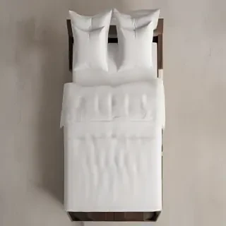 bed top view