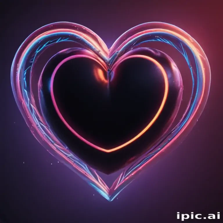 neon heart png