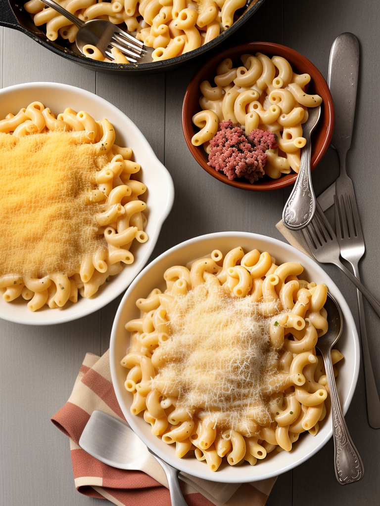 mac and cheese with ground beef