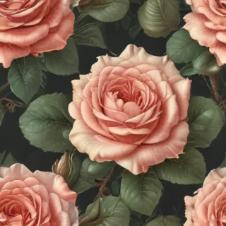 vintage rose illustration
