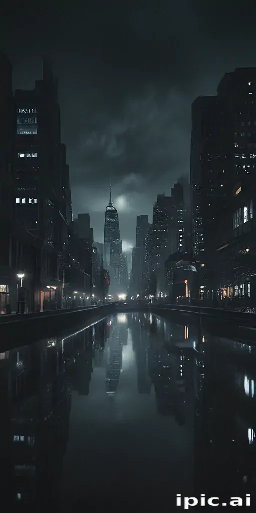 dark city background