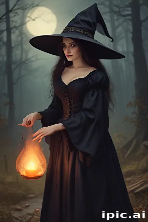 vintage witch art