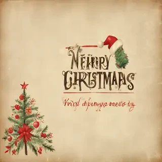 vintage merry christmas