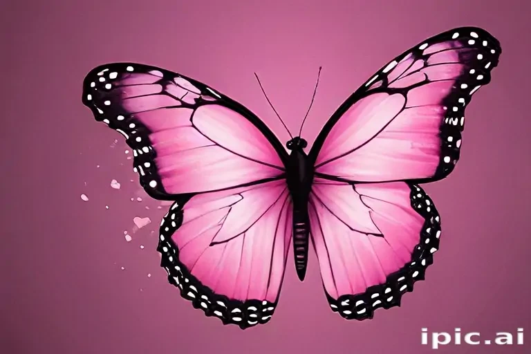 cute pink butterfly wallpaper